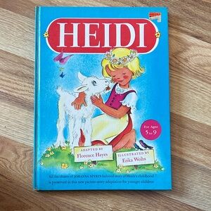 Heidi Children's Book with Blue Cover 1946